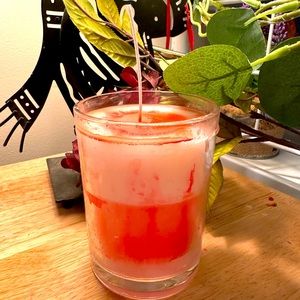 Color is pink wax paraffin wix is Eric x